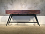 63" Mid-Century Modern Console In Iron Wood "FT63MMPF"