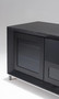 78" Contemporary Tv Stand In An Ebony Oak Finish, Media Console "FT78CGEBS"