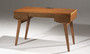 48" Mid - Century Modern Writing Desk With A Honey Oak Finish Over Brazilian Cherry Veneers/Solid Brazilian Cherry Wood Legs "TANGO-DK48HO"