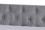 "CF9228 -Silver Grey Velvet-Daybed-F/T" Baxton Studio Raphael Modern and Contemporary Grey Velvet Fabric Upholstered Full Size Daybed with Trundle