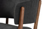 "RDC794S-AC-Dark Grey/Walnut-CC" Baxton Studio Baron Mid-Century Modern Dark Grey Fabric Upholstered and Walnut Brown Finished Wood 2-Piece Living Room Accent Chair Set