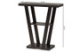 "FP-01-Dark Brown-Console" Baxton Studio Boone Modern and Contemporary Dark Brown Finished Wood Console Table