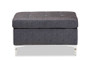 "R76032-Grey-Otto" Baxton Studio Riley Modern and Contemporary Grey Fabric Upholstered Ottoman