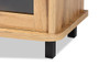 "TV838070-Wotan Oak" Baxton Studio Walda Modern and Contemporary Oak Brown Finished Wood 2-Drawer TV Stand
