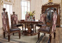 Homey Design HD-1804-5PC ROUND-DINING Victorian 5-Piece Round Dining Set