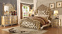 Homey Design HD-8015-7PCDINING-1 Victorian 5-Piece Eastern King Bedroom Set