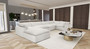 "VGKN79461-WHT-SECT" VIG Divani Casa Kellogg - Modern White U Shaped Feather Sectional Sofa