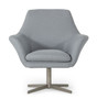 "VGKKA-832-GRY-3" VIG Divani Casa Elvin - Modern Grey Fabric Swivel Lounge Chair