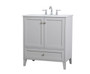 30 Inch Single Bathroom Vanity In Grey "VF18030GR"