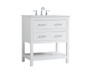 30 Inch Single Bathroom Vanity In White "VF19030WH"