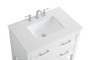 30 Inch Single Bathroom Vanity In White "VF19030WH"