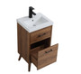 18 Inch Bathroom Vanity In Walnut Brown "VF41018WB"