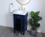 18 Inch Single Bathroom Vanity In Blue "VF12518BL"