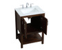 24 Inch Single Bathroom Vanity In Espresso "VF16024EX"