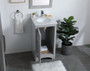 18 Inch Single Bathroom Vanity In Grey "VF17018GR"