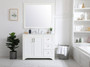 42 Inch Single Bathroom Vanity In White "VF17042WH"
