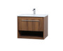 24 Inch Single Bathroom Floating Vanity In Walnut Brown "VF43024WB"