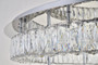 Monroe Led Light Chrome Flush Mount Clear Royal Cut Crystal "3503F33L2C"