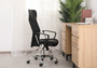 Script Mesh Office Chair In Black "CH1001BK"