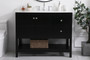 42 Inch Single Bathroom Vanity In Black "VF16442BK"