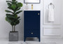 18 Inch Single Bathroom Vanity In Blue "VF18018BL"