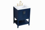 24 Inch Single Bathroom Vanity In Blue "VF16024BL"