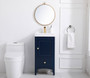 17.5 Inch Bathroom Vanity In Blue "VF2218BL"