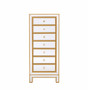Lingerie Chest 7 Drawers 18In. W X 15In. D X 42In. H In Gold "MF72047G"
