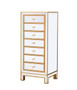 Lingerie Chest 7 Drawers 18In. W X 15In. D X 42In. H In Gold "MF72047G"