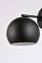 Othello 1 Light Black Wall Sconce "LD2355BK"