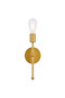 Keely 1 Light Brass Wall Sconce "LD2356BR"