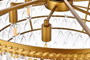Nordic 6 Lights Brass Chandelier "1219D28BR/RC"