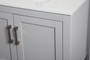 30 Inch Single Bathroom Vanity In Grey With Backsplash "VF16030GR-BS"