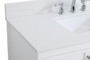 42 Inch Single Bathroom Vanity In White With Backsplash "VF16442WH-BS"