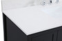 48 Inch Single Bathroom Vanity In Black With Backsplash "VF16448BK-BS"