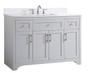 48 Inch Single Bathroom Vanity In Grey With Backsplash "VF17048GR-BS"