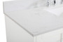 48 Inch Single Bathroom Vanity In White With Backsplash "VF18048WH-BS"