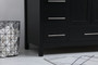 48 Inch Single Bathroom Vanity In Black With Backsplash "VF18848BK-BS"