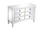 48 Inch Mirrored Cabinet In Antique White "MF6-1017AW"