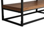 80 Inch Industrial Tv Stand In Walnut "AF110380WT"