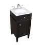 18 Inch Single Bathroom Vanity In Black "VF12518BK"