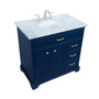 36 Inch Single Bathroom Vanity In Blue "VF15036BL"
