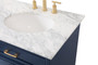 60 Inch Single Bathroom Vanity In Blue "VF15060DBL"