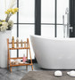 54 Inch Soaking Double Slipper Bathtub In Glossy White "BT10354GW"