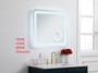 Lux 27In X 30In Hardwired Led Mirror With Magnifier And Color Changing Temperature 3000K/4200K/6000K "MRE52730"