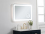 Lux 27In X 36In Hardwired Led Mirror With Magnifier And Color Changing Temperature 3000K/4200K/6000K "MRE52736"