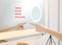 Lux 30In X 30In Hardwired Led Mirror With Magnifier And Color Changing Temperature 3000K/4200K/6000K "MRE53030"