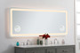 Lux 30In X 72In Hardwired Led Mirror With Magnifier And Color Changing Temperature 3000K/4200K/6000K "MRE53072"