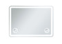 Lux 42In X 60In Hardwired Led Mirror With Magnifier And Color Changing Temperature 3000K/4200K/6000K "MRE54260"
