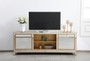 Reflexion 72 In. Mirrored Tv Stand In Gold "MF70172G"